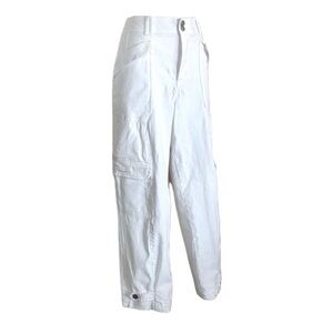 WIT & WISDOM jeans, White, ankle length, hi rise, lots of pockets. 14